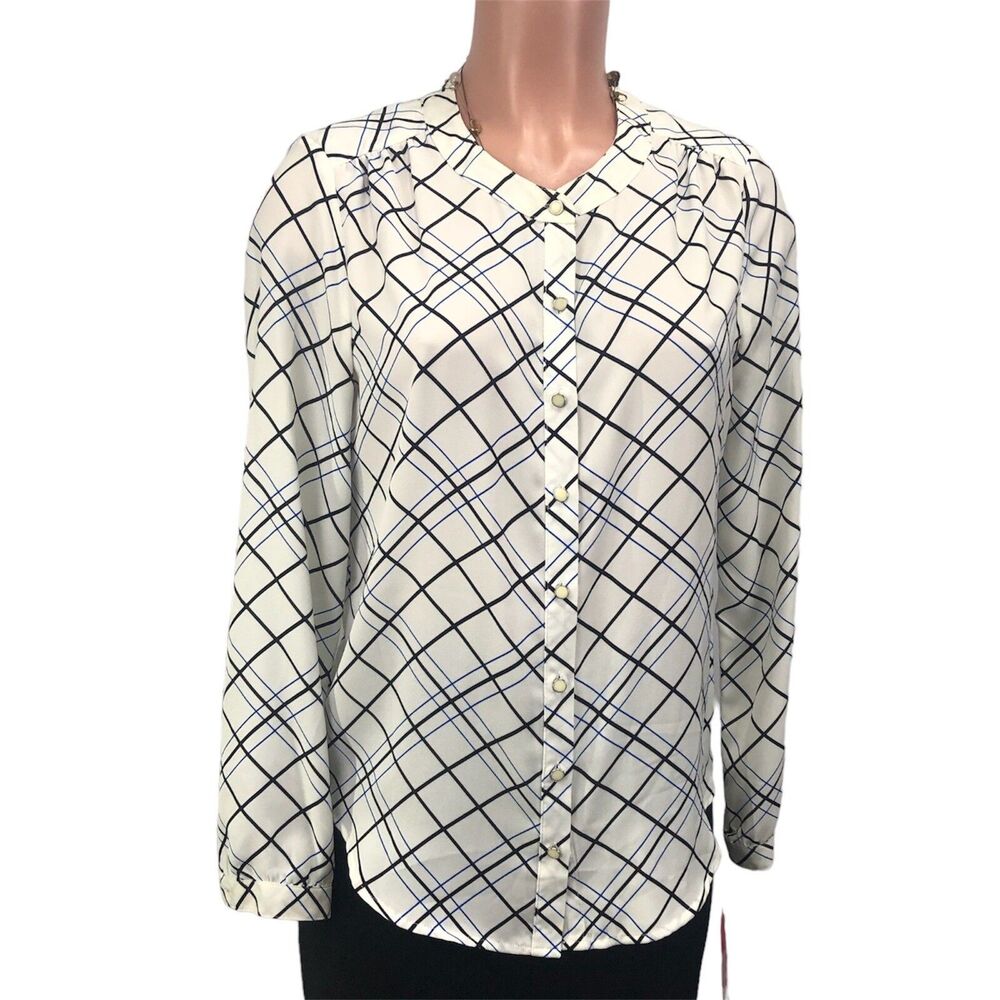 212 Collection Women Small Dress Shirt Bottoms Down Blouse Long Bottoms Casual - Picture 6 of 16